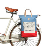 Canvas bike pannier bag Tourbon