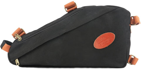 Canvas bike frame bag Tourbon black